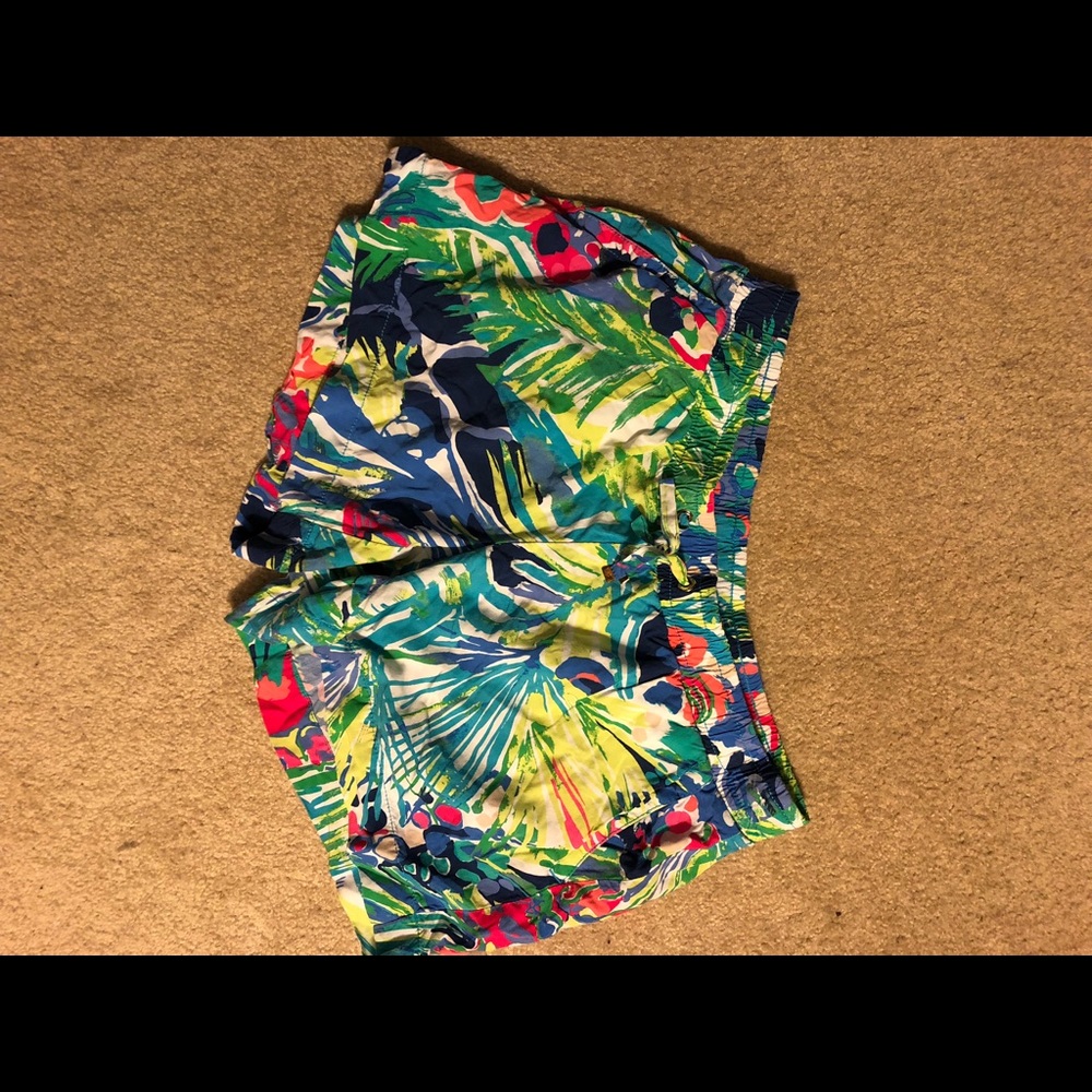 Lily pulitzer pull on drawstring shorts